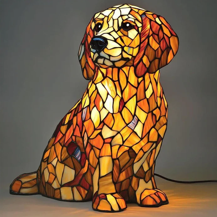 Vän | Lampa i golden retriever-stil