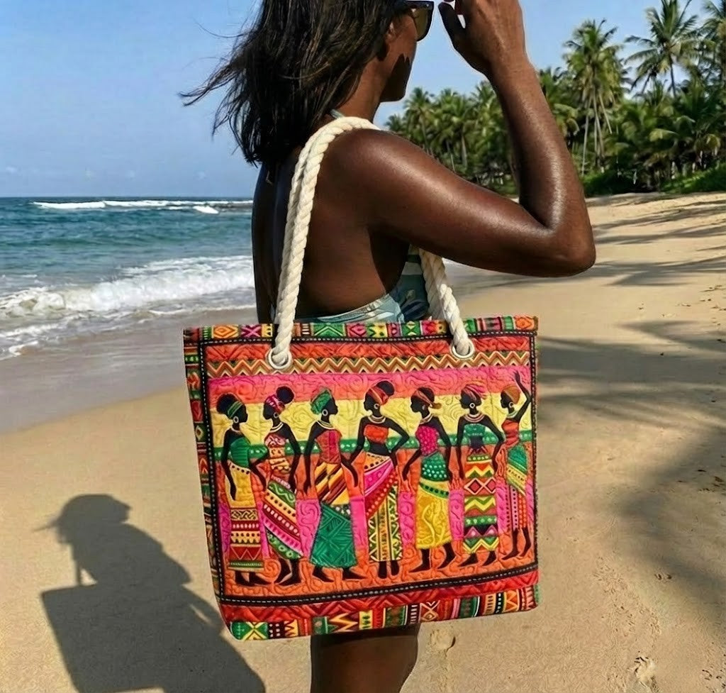 Handgjord strandväska | Melaninens drottningar