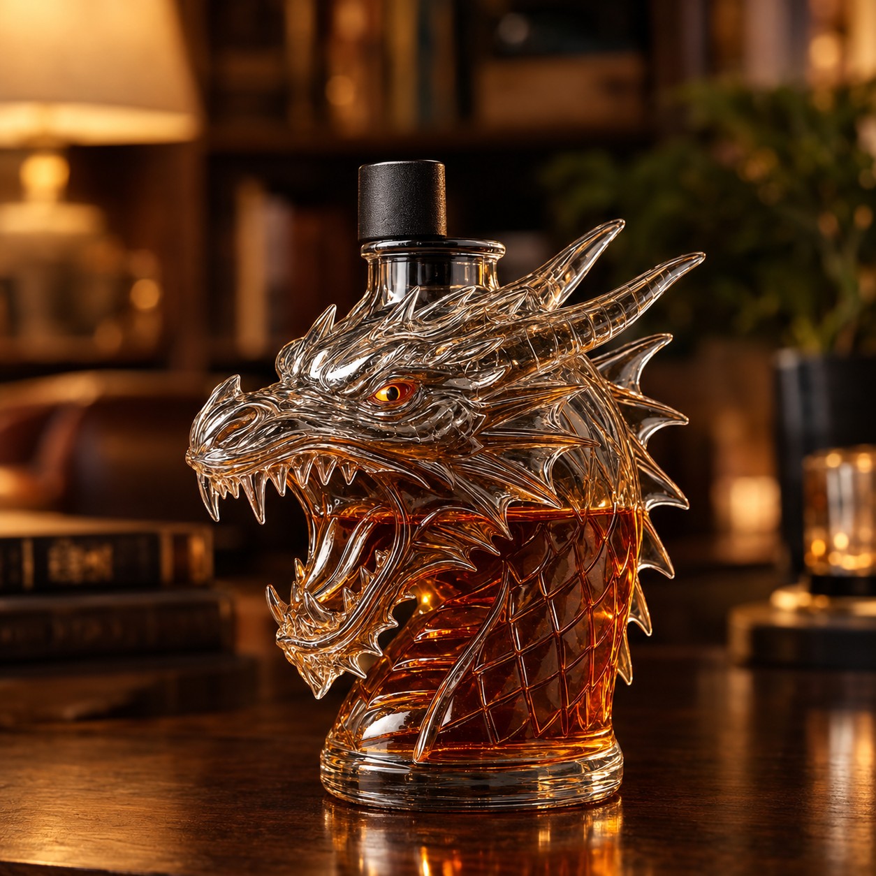 Whiskykaraff | Drakhuvud