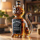 Whiskykaraff med katt