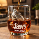 Glas med hajhuvud